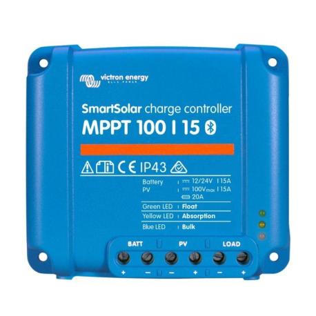 Régulateur de charge solaire Smartsolar MPPT LED 100/15 (12/24V - 15A)