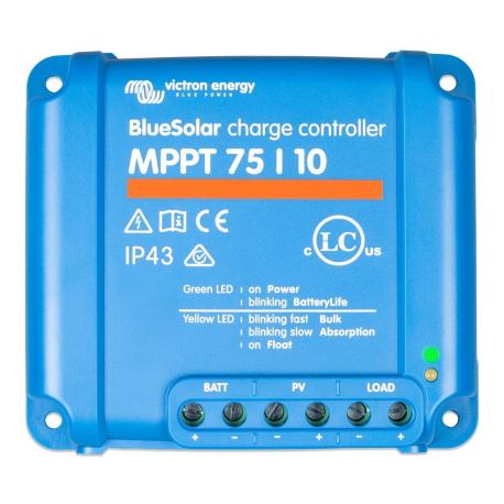 Régulateur de charge solaire Blue Solar MPPT MPPT LED 75/10 (12/24V-10A)